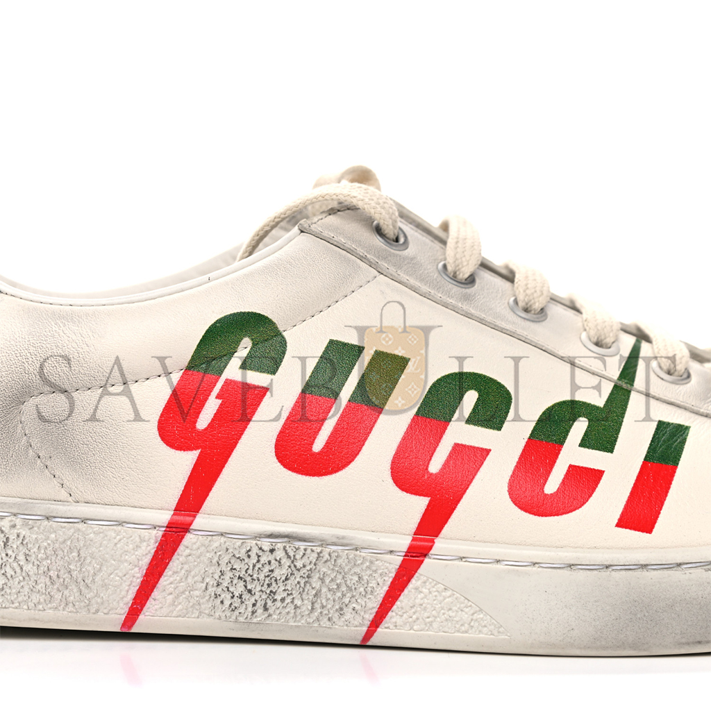 G*u*i distressed calfskin mens ace blade sneakers 11 923484